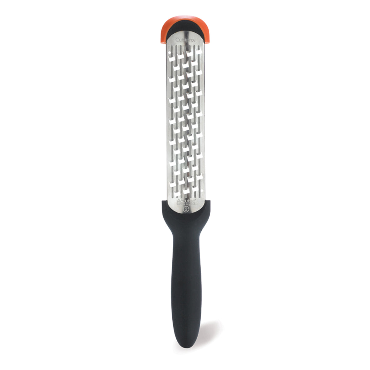 CUISIPRO Kronenreibe, grob, black, 29 cm, stainless steel kitchen grater with large, coarse grating surface for cheese and vegetables.