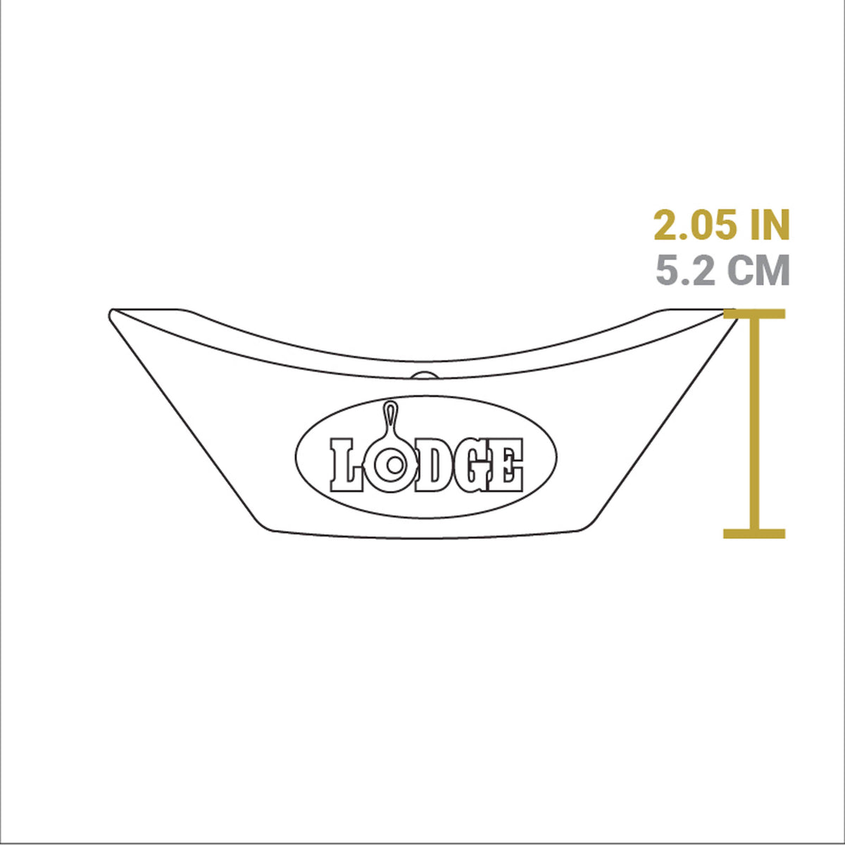 Black Lodge grip protector showing its textured surface and secure fit for cookware handles.