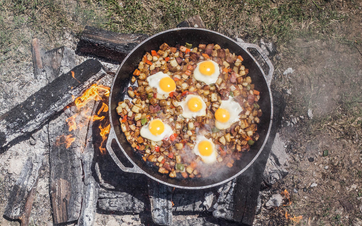 Lodge Classic cast iron skillet in black, showing a smooth cooking surface and sturdy handle for versatile kitchen use.