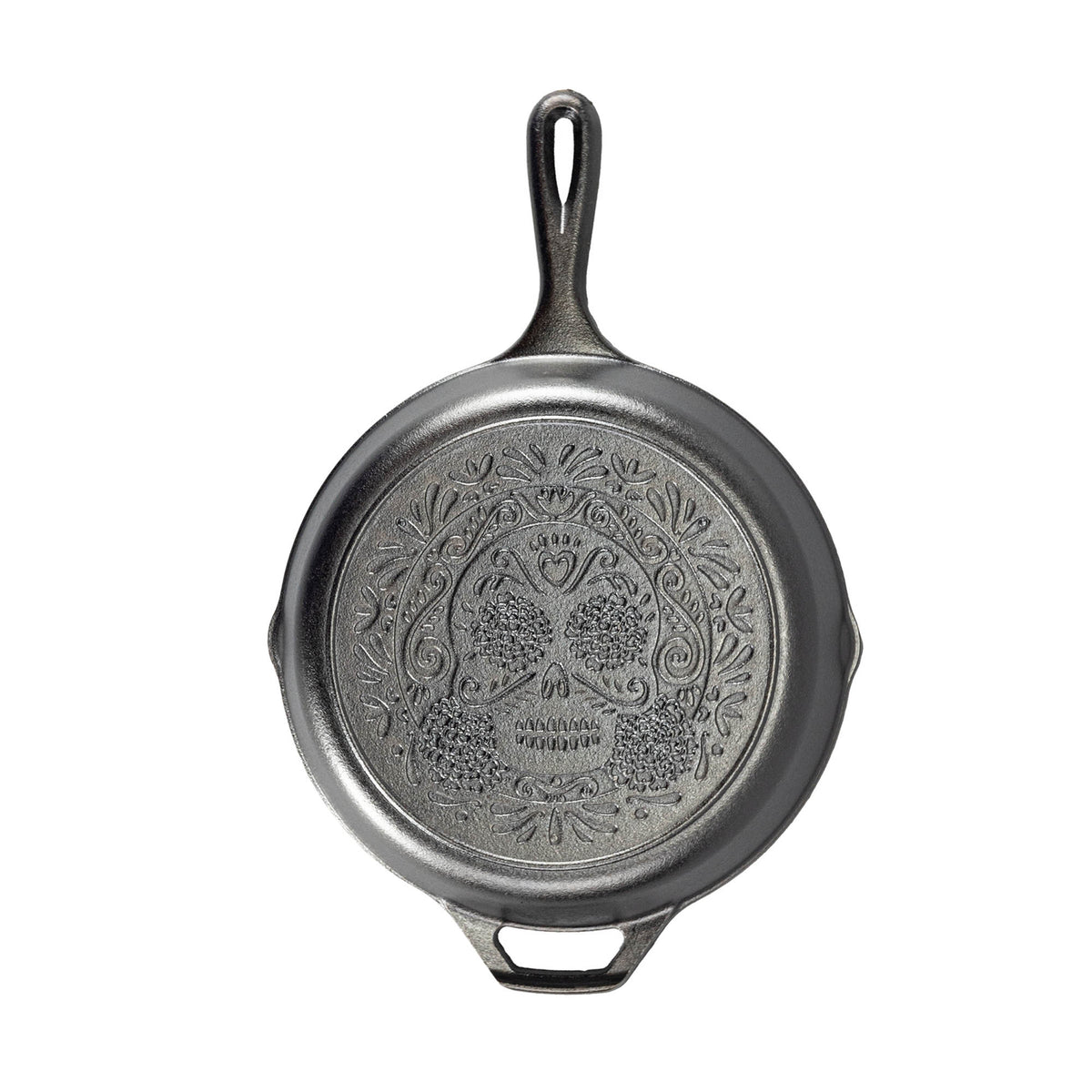 Lodge Classic cast iron skillet in black, showing a smooth cooking surface and sturdy handle for versatile kitchen use.