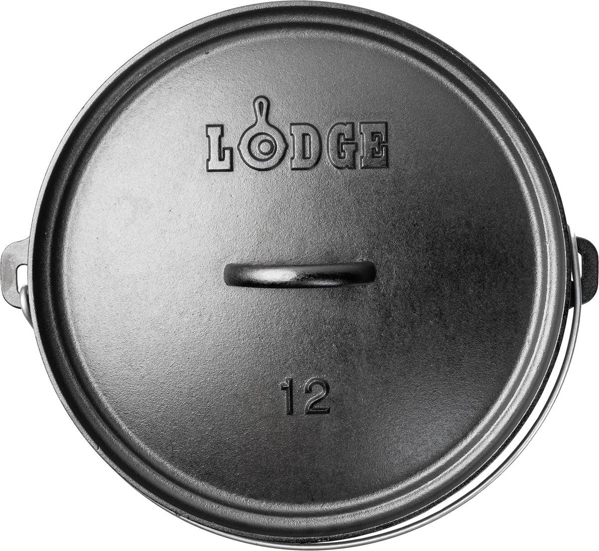 Lodge Classic black grill with a sturdy cooking surface and handle, ideal for outdoor barbecues and grilling meals.