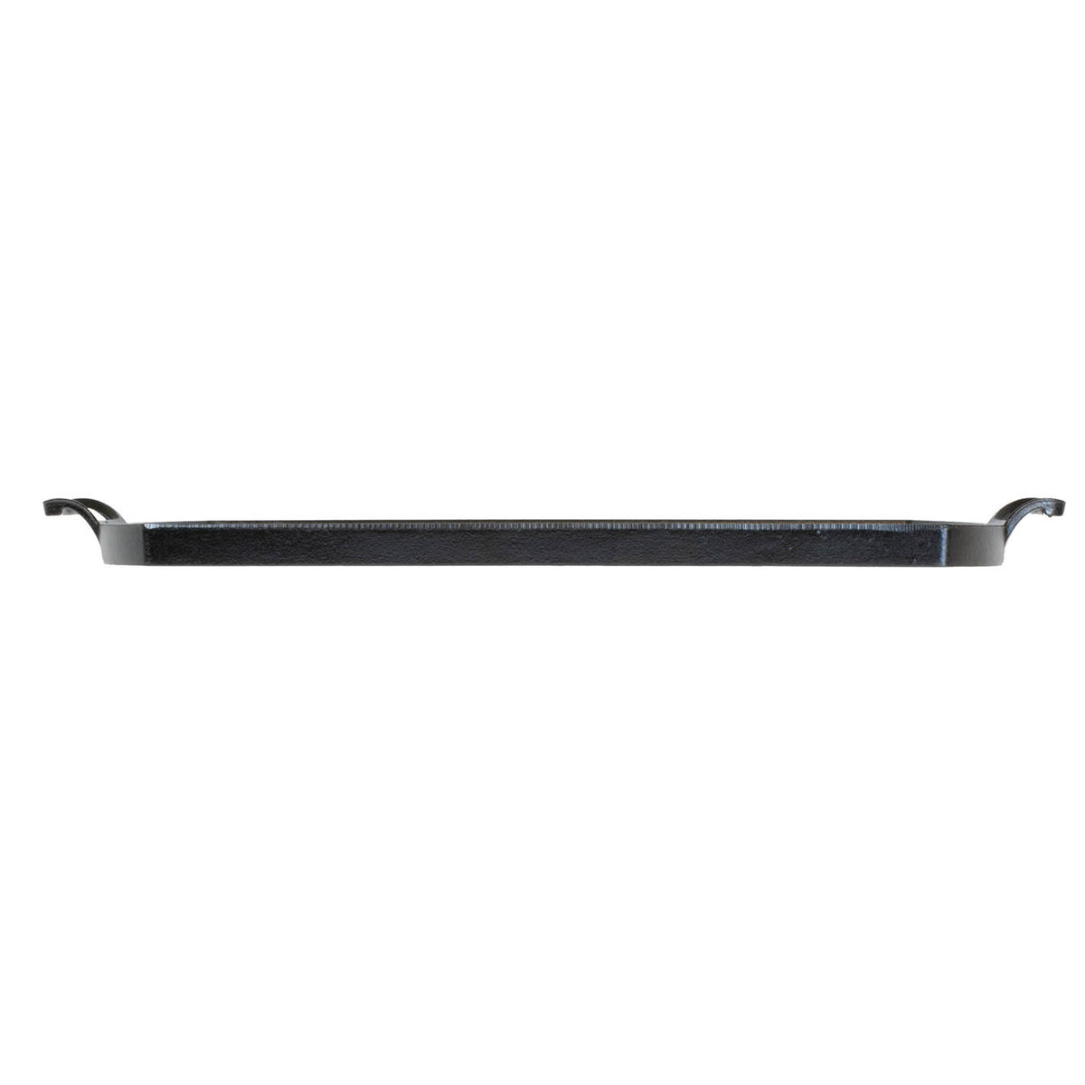 Lodge black cast iron grill plate, 51 cm size, with textured cooking surface for grilling and searing.