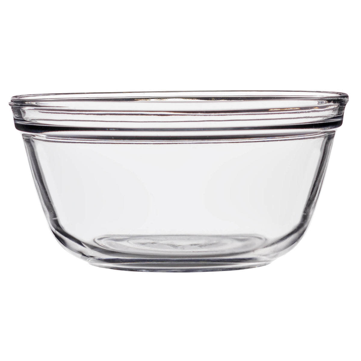 Anchor Hocking mixing bowl, large glass Rührschüssel with a clear, sturdy design for baking and food preparation.