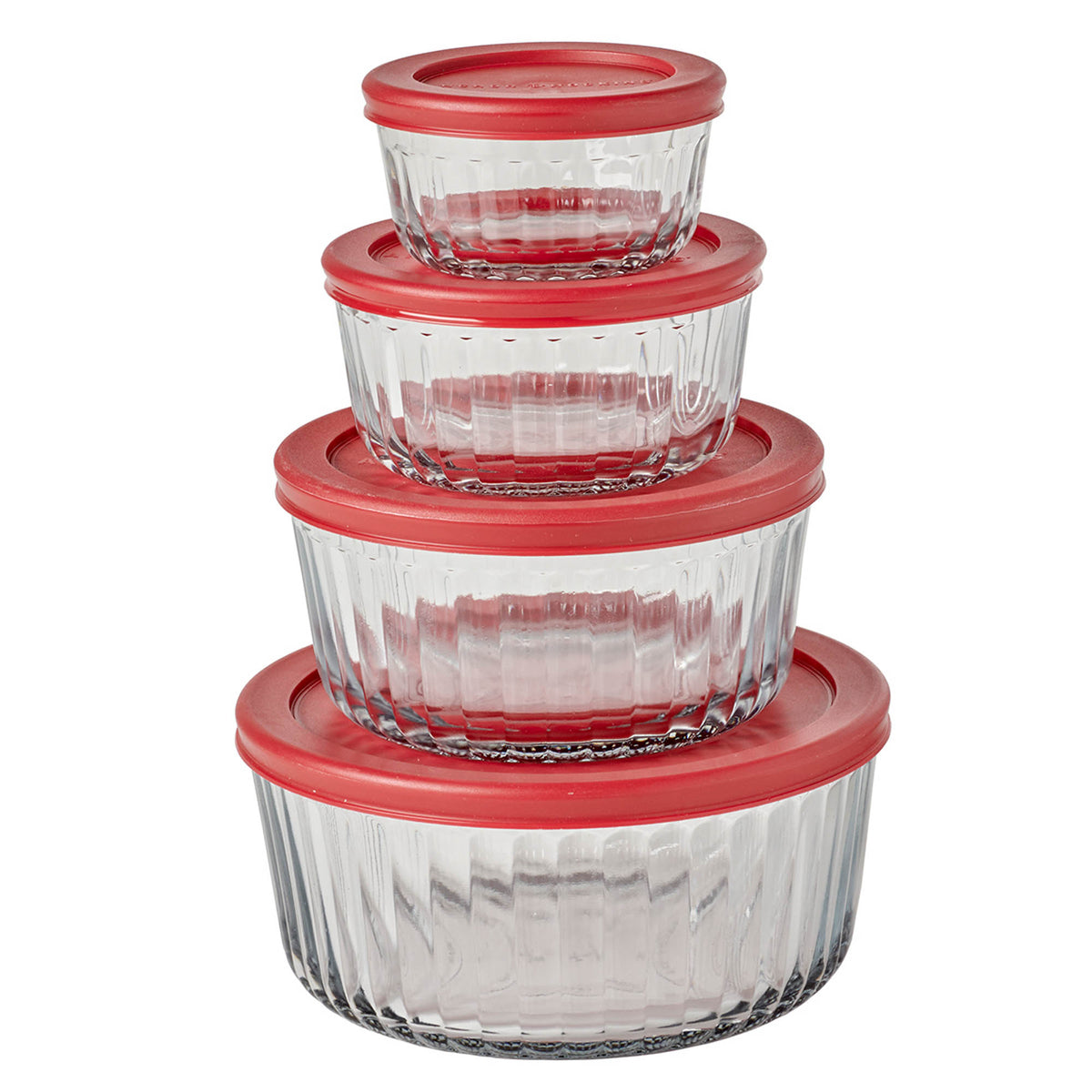 Anchor Hocking SnugFit food storage container with clear plastic lid, ideal for keeping snacks and leftovers fresh.