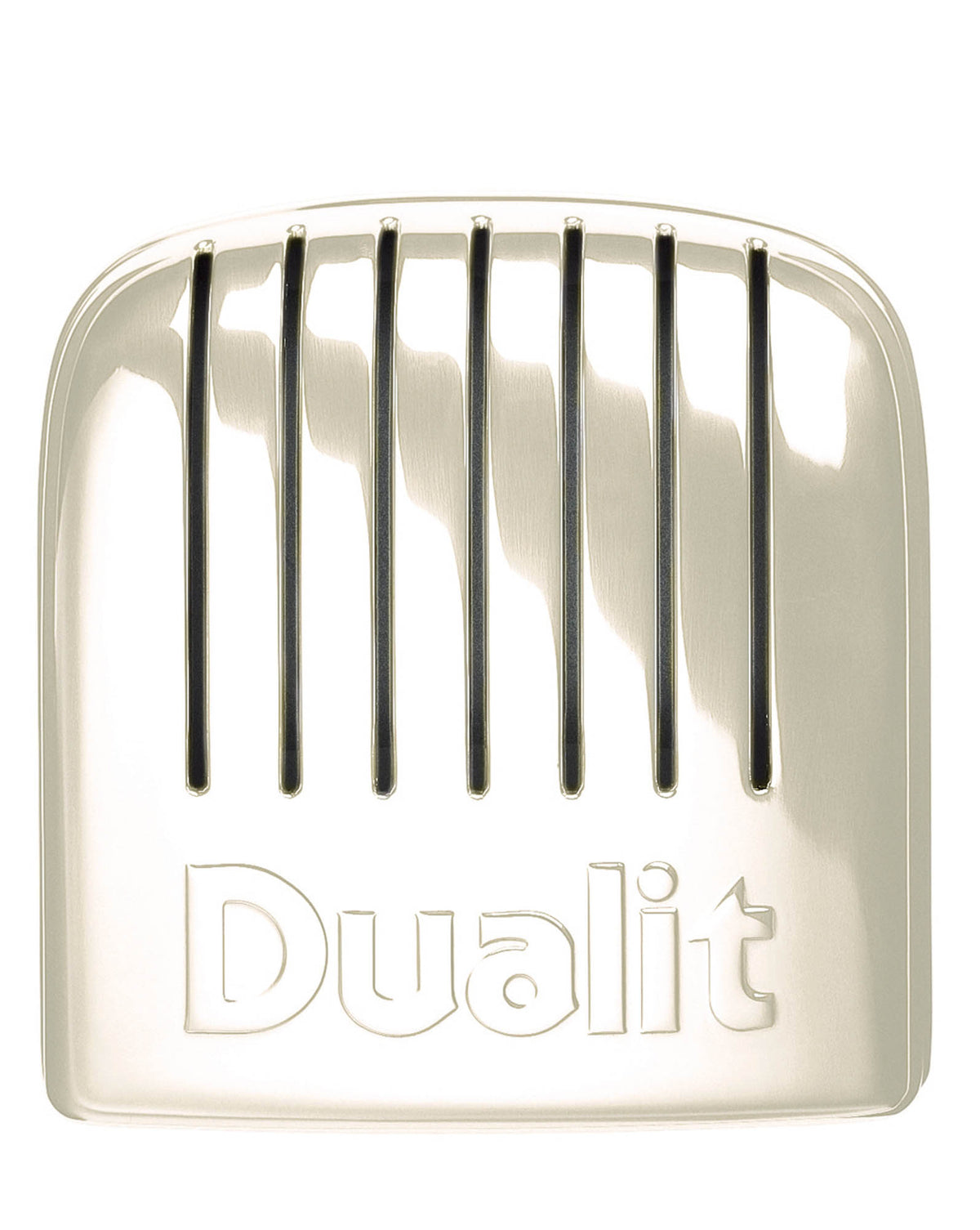 Dualit Newgen cream-white 4-slice toaster with modern design and control dials, ideal for toasting bread and bagels.