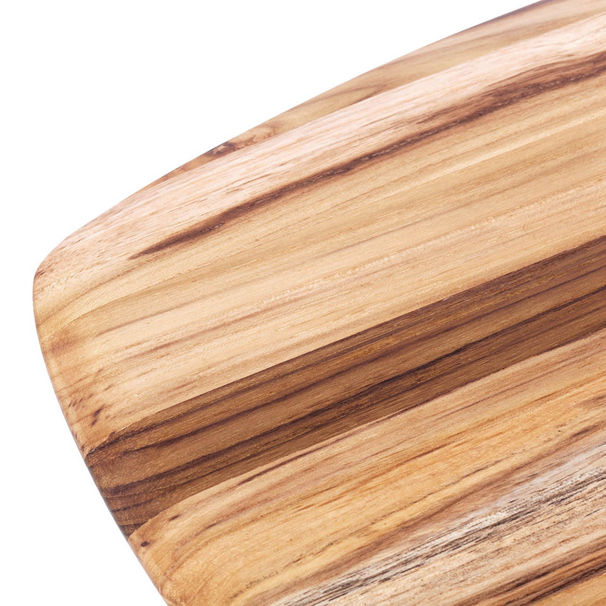 TEAKHAUS Teakholz-Schneidbrett, rechteckiges Schneidebrett aus Teakholz mit eleganter Oberfläche, ideal für Küchenmesser und Zubereitung