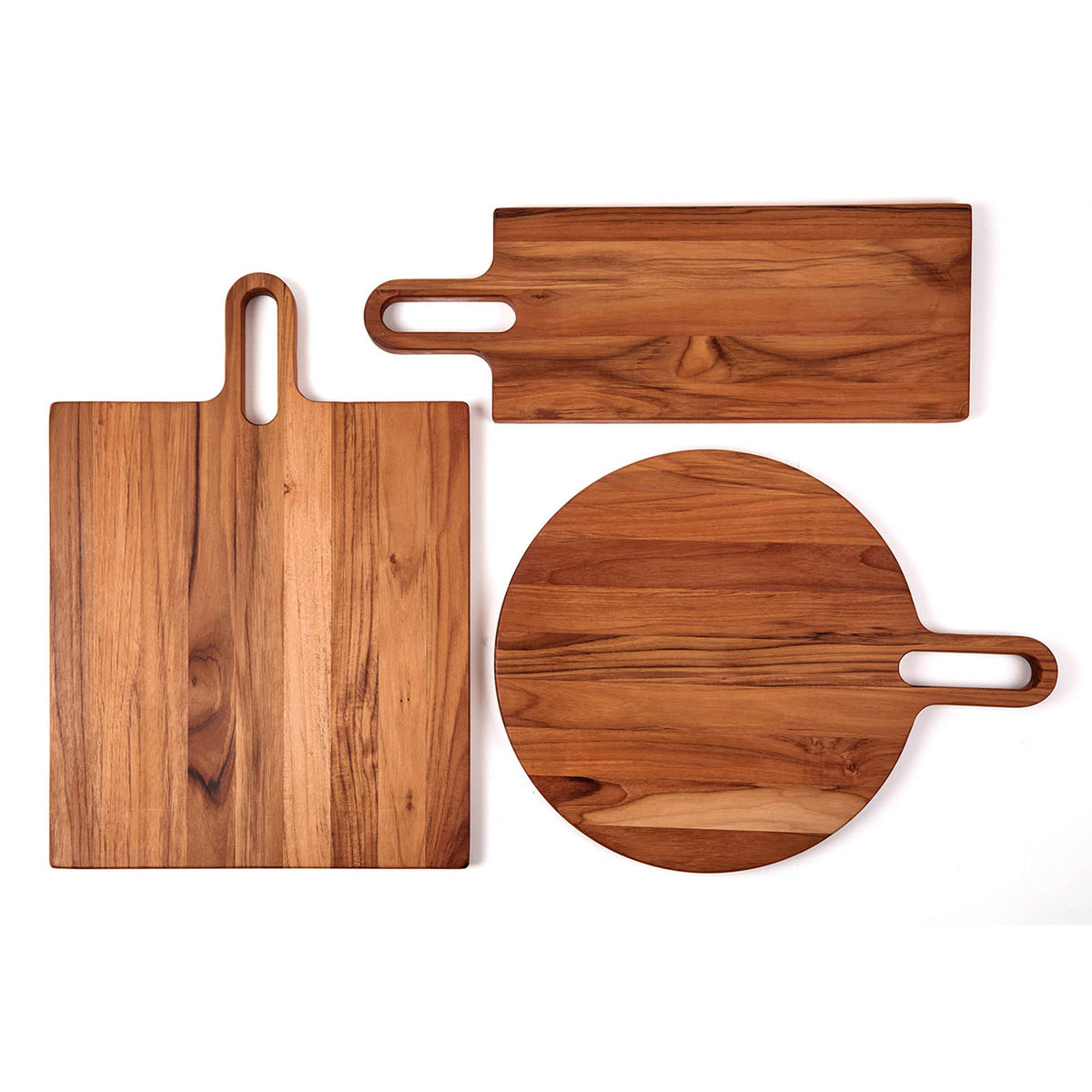 Teakhaus teak wood cutting board with Bistro design, rectangular shape, smooth finish, ideal for kitchen prep and serving.