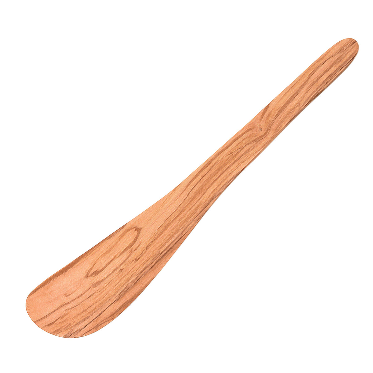 BÉRARD 30 cm brown wok wender, flexible kitchen utensil for stirring and flipping in a wok or pan.