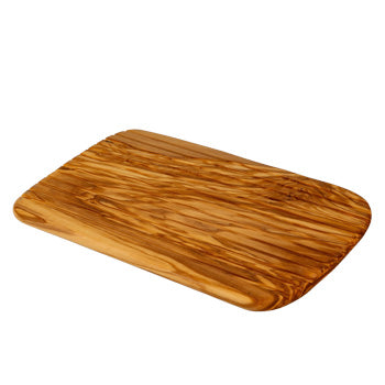 BÉRARD brown bread cutting board, 1.5 cm thick, made of wood with a smooth surface and rounded edges.