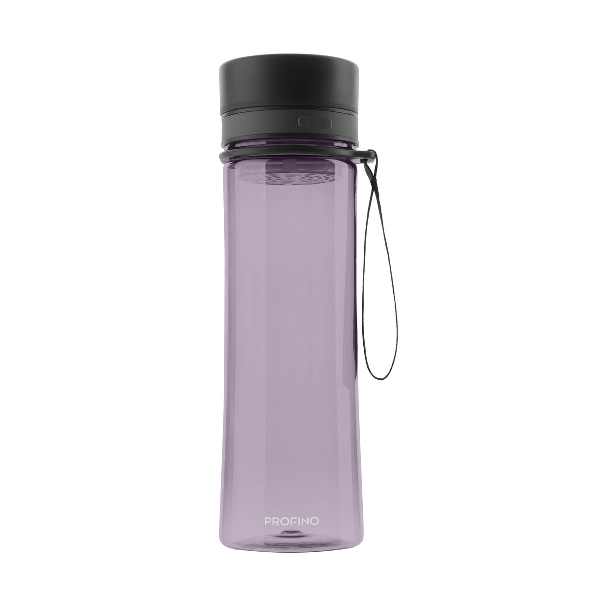 PROFINO INFUZE 600 ml drinking bottle with transparent body and screw-on cap, designed for hydration on the go.