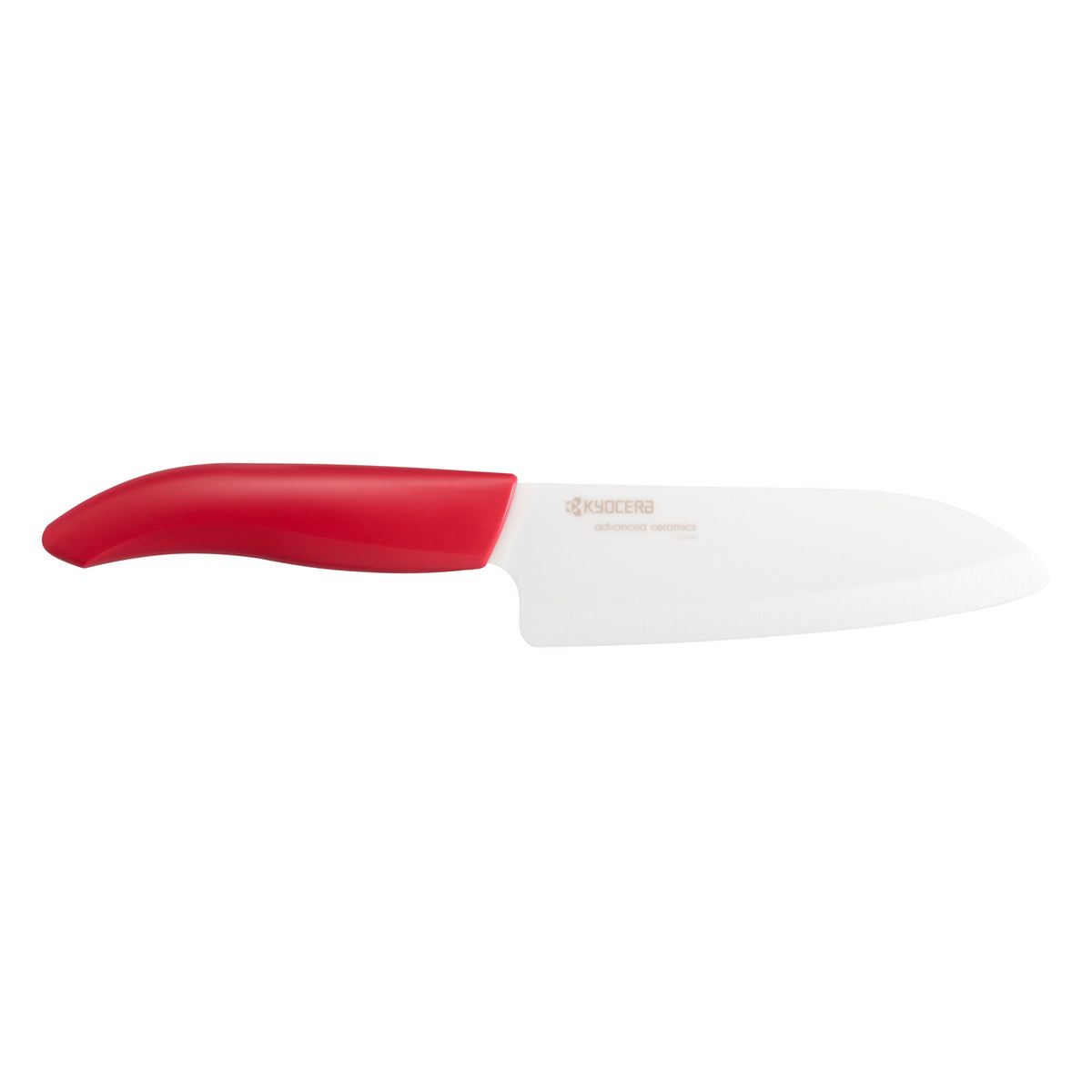 KYOCERA ceramic knife GEN RED in vibrant red color, sharp blade ideal for precise kitchen slicing and cutting tasks