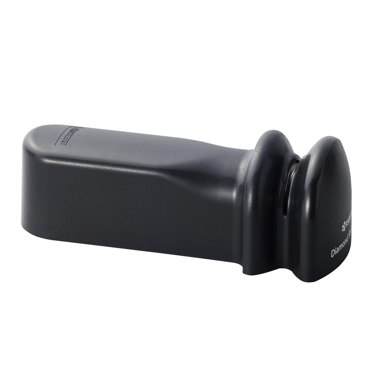 KYOCERA ceramic and steel knife sharpener with ergonomic handle for easy, precise sharpening of kitchen knives.