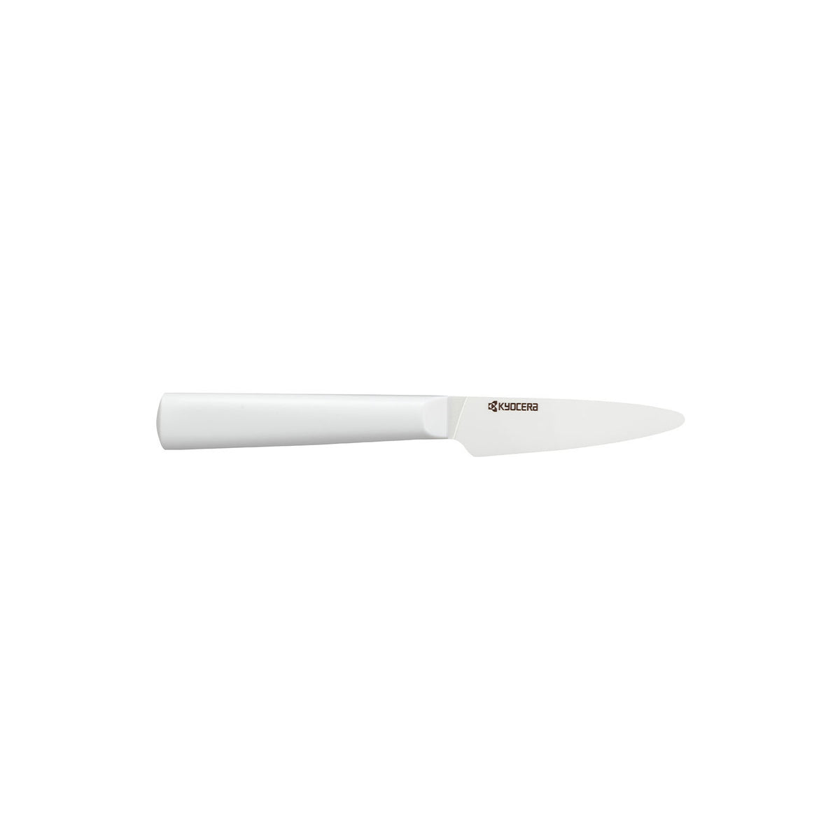 KYOCERA Keramikmesser Chowa with white ceramic blade for precise slicing and cutting in kitchen food preparation.