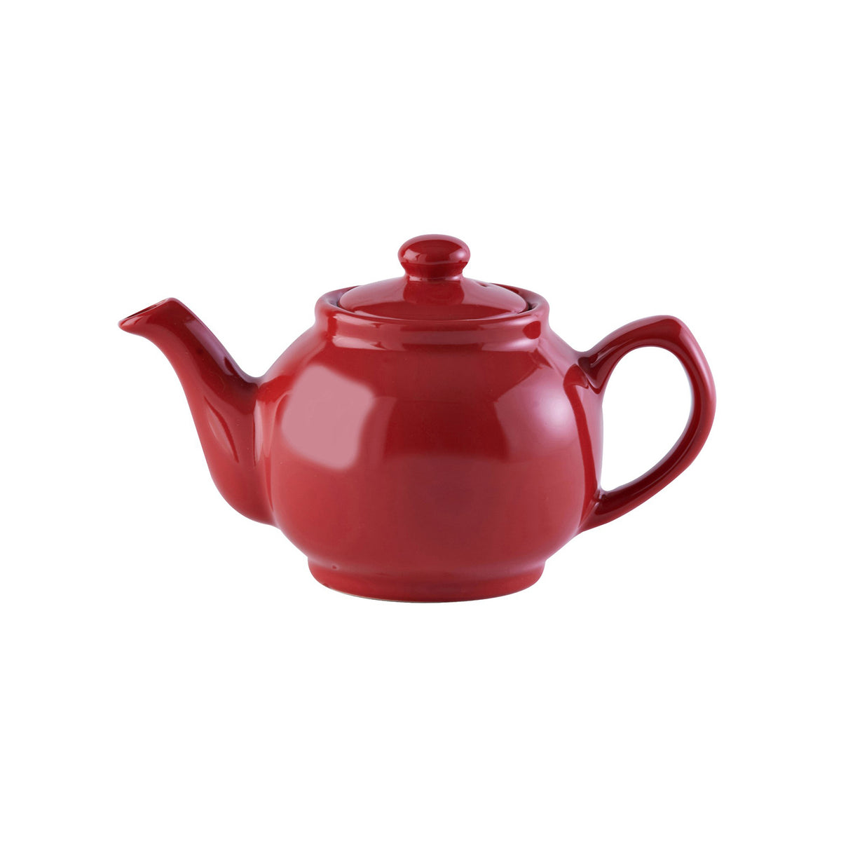 Red Kensington teapot by Price & Kensington, ceramic teekanne with a glossy finish and classic design.