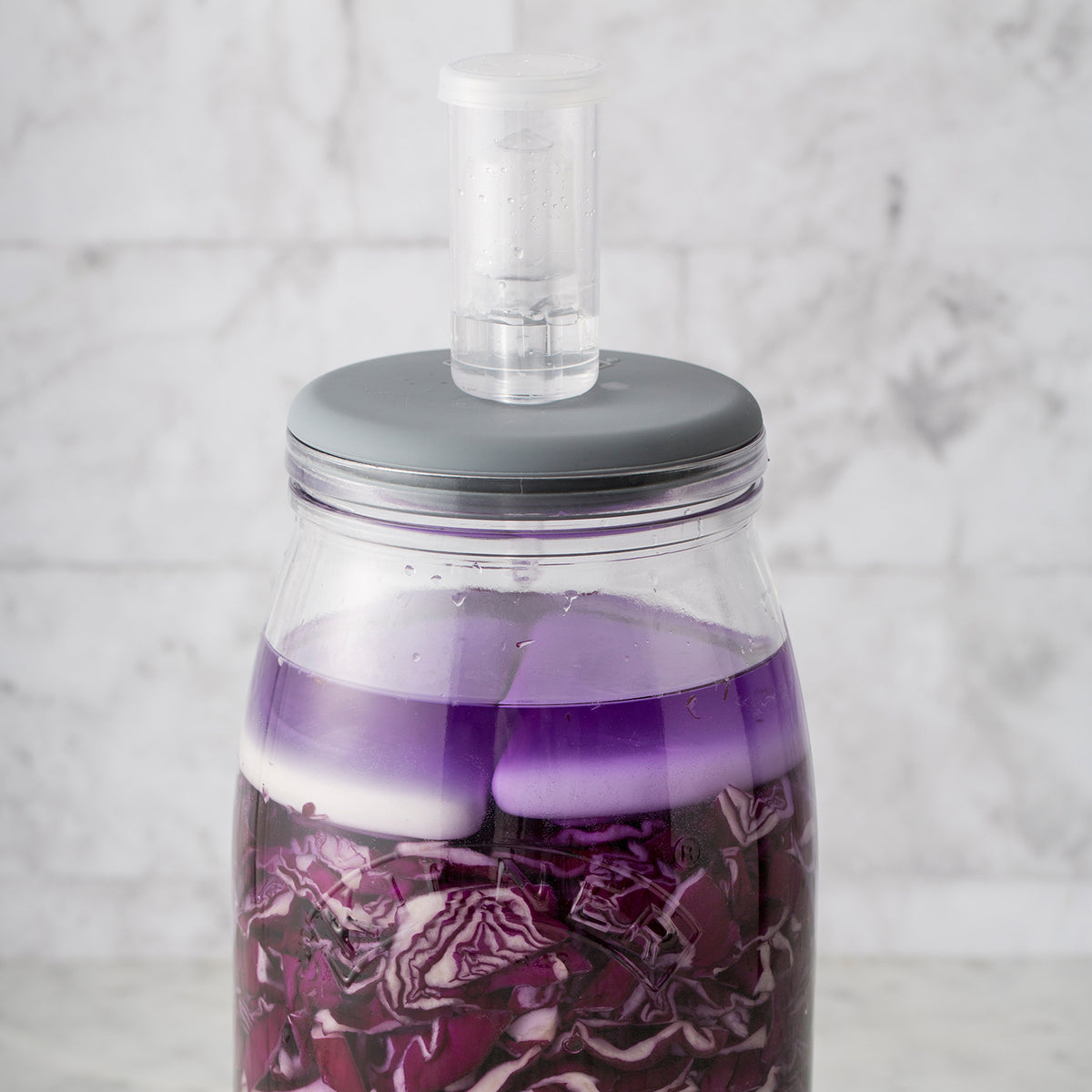 Large KILNER fermenter jar, 3L glass fermentation container with screw-top lid for brewing or preserving.