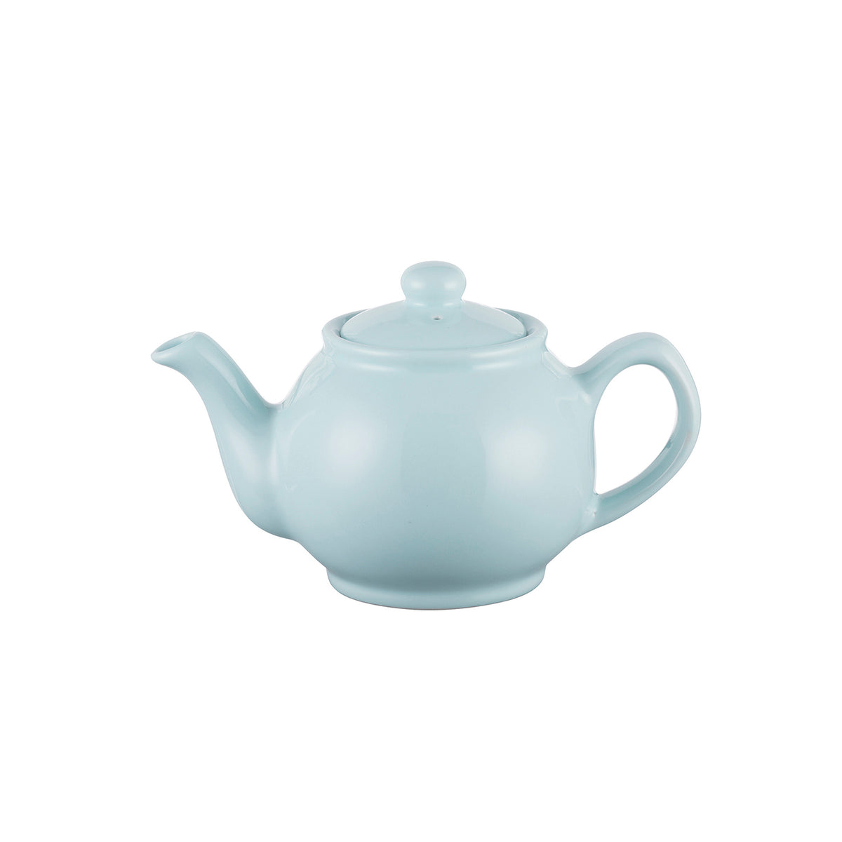 Blue P & K Kensington teapot with two matching cups, ceramic tea set for brewing and serving tea.