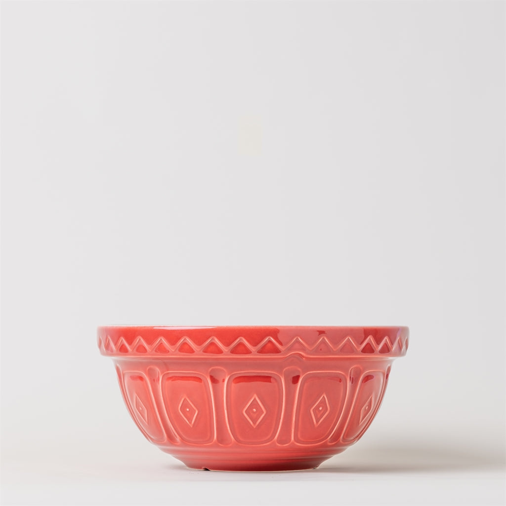 Red Mason Cash mixing bowl, ceramic Rührschüssel with a classic design, perfect for baking and food prep.