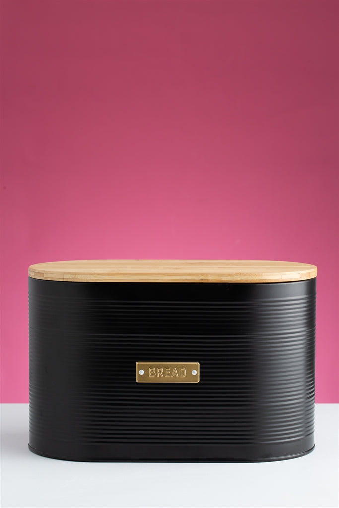 Black TYPHOON Vorratsbehälter storage container with a clear lid for kitchen organization.