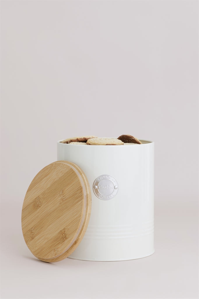 TYPHOON Vorratsbehälter in pastellcreme, kitchen storage container with a clear lid for dry food storage.