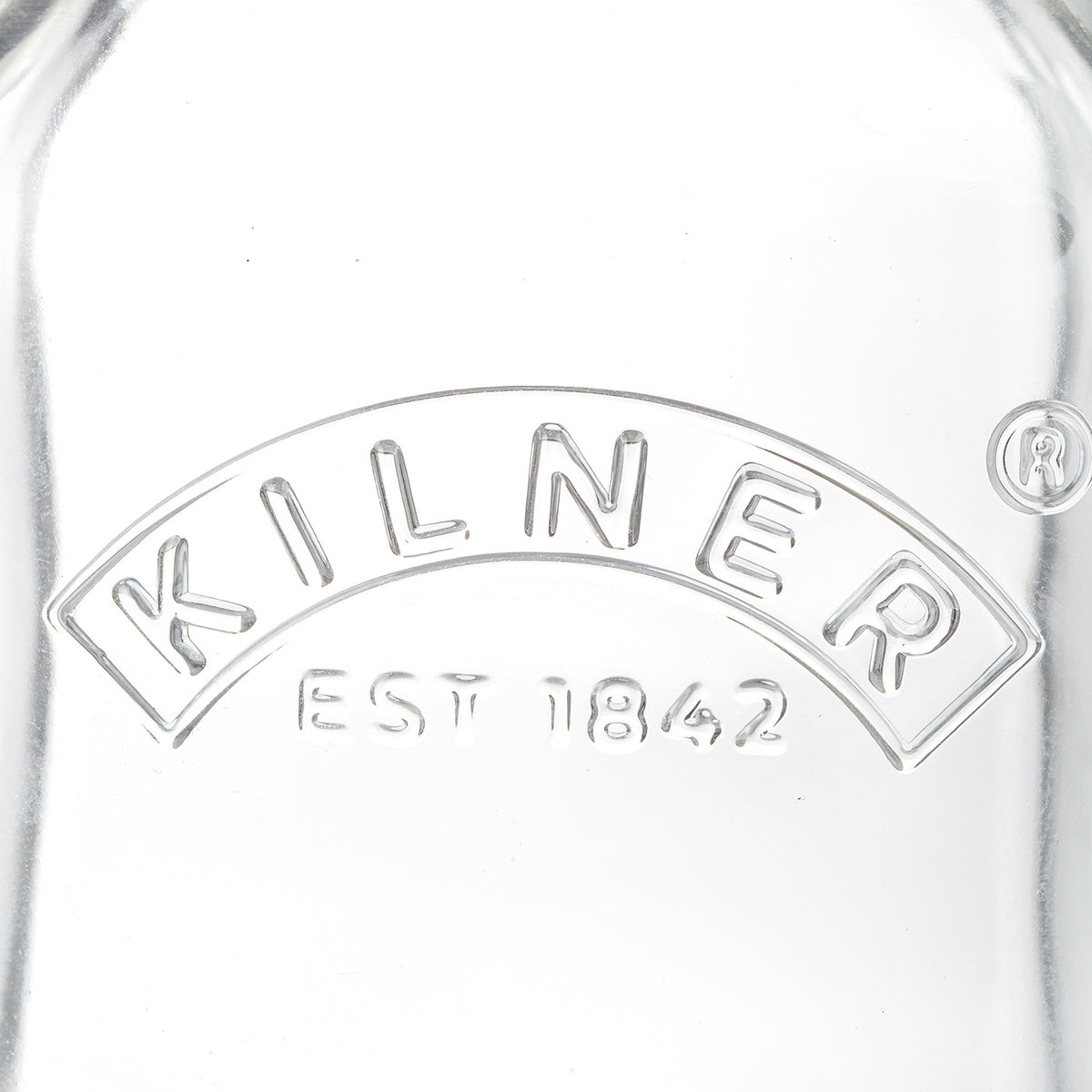 KILNER glass juice bottle with a clear, cylindrical design and screw-top lid, ideal for storing homemade fruit juices.