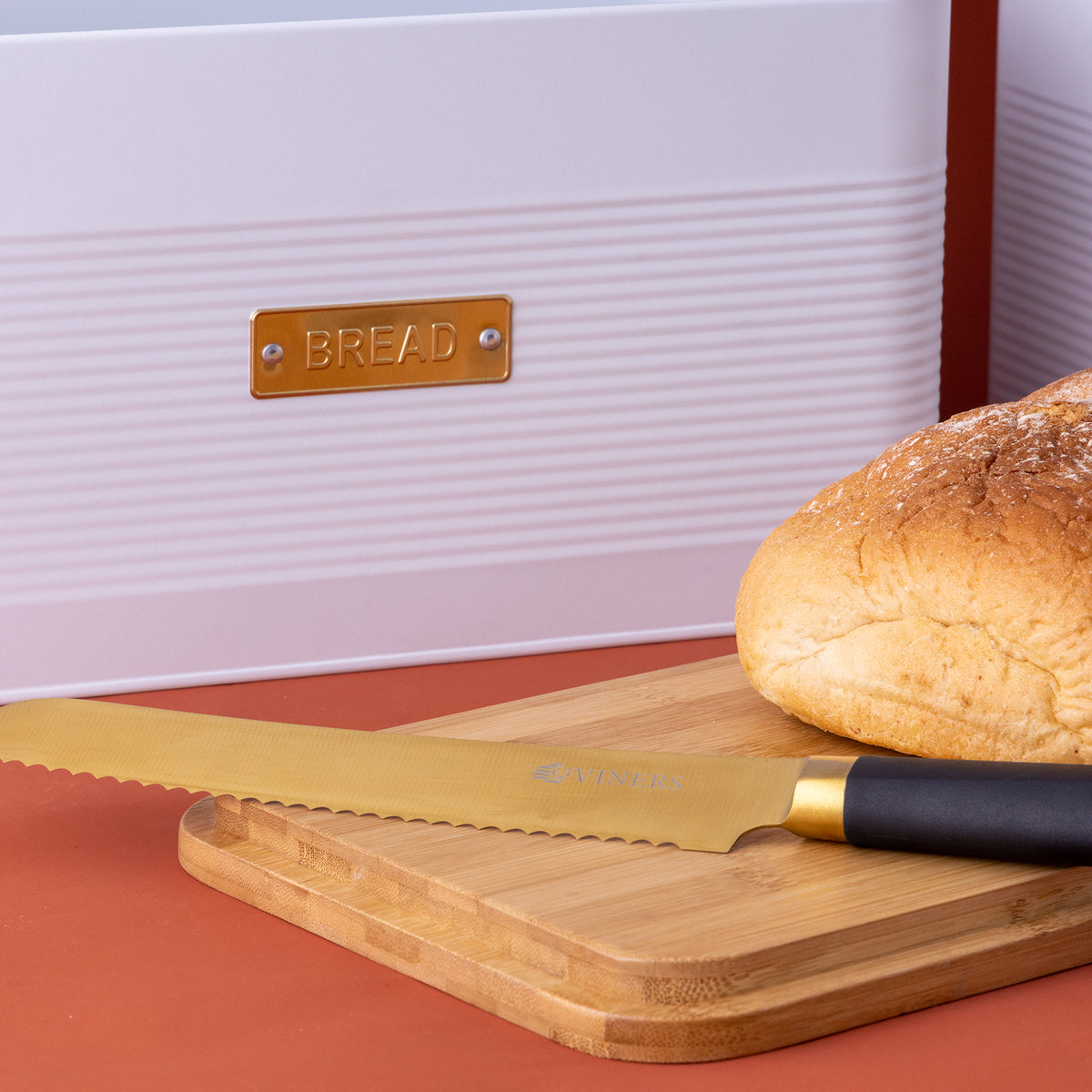 White TYPHOON Vorratsbehälter from the LIVING collection, featuring a sleek storage container with a secure lid.