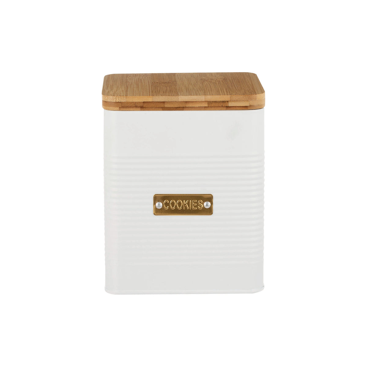 White TYPHOON Vorratsbehälter storage container with a sleek, modern design for kitchen organization.