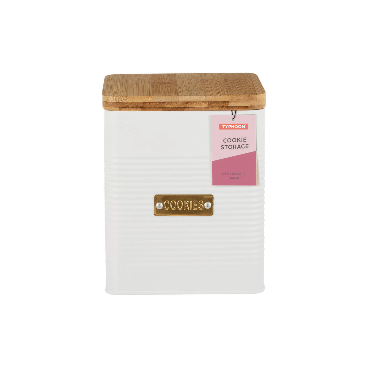 White TYPHOON Vorratsbehälter storage container with a sleek design, ideal for kitchen organization and food storage.