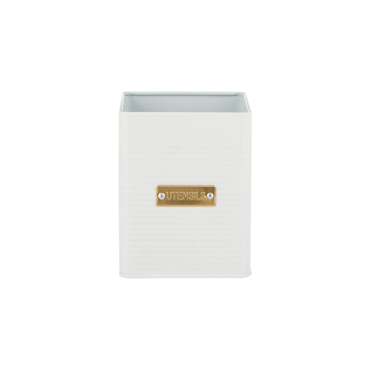 TYPHOON white storage container from the LIVING collection, clear plastic with a secure lid for kitchen organization.