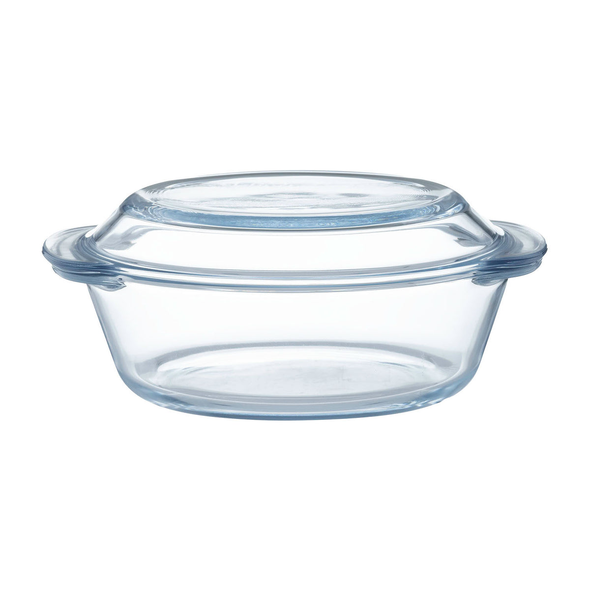 Rectangular Mason Cash Classic baking dish with clear glass design for oven use, showcasing its sleek, durable appearance.