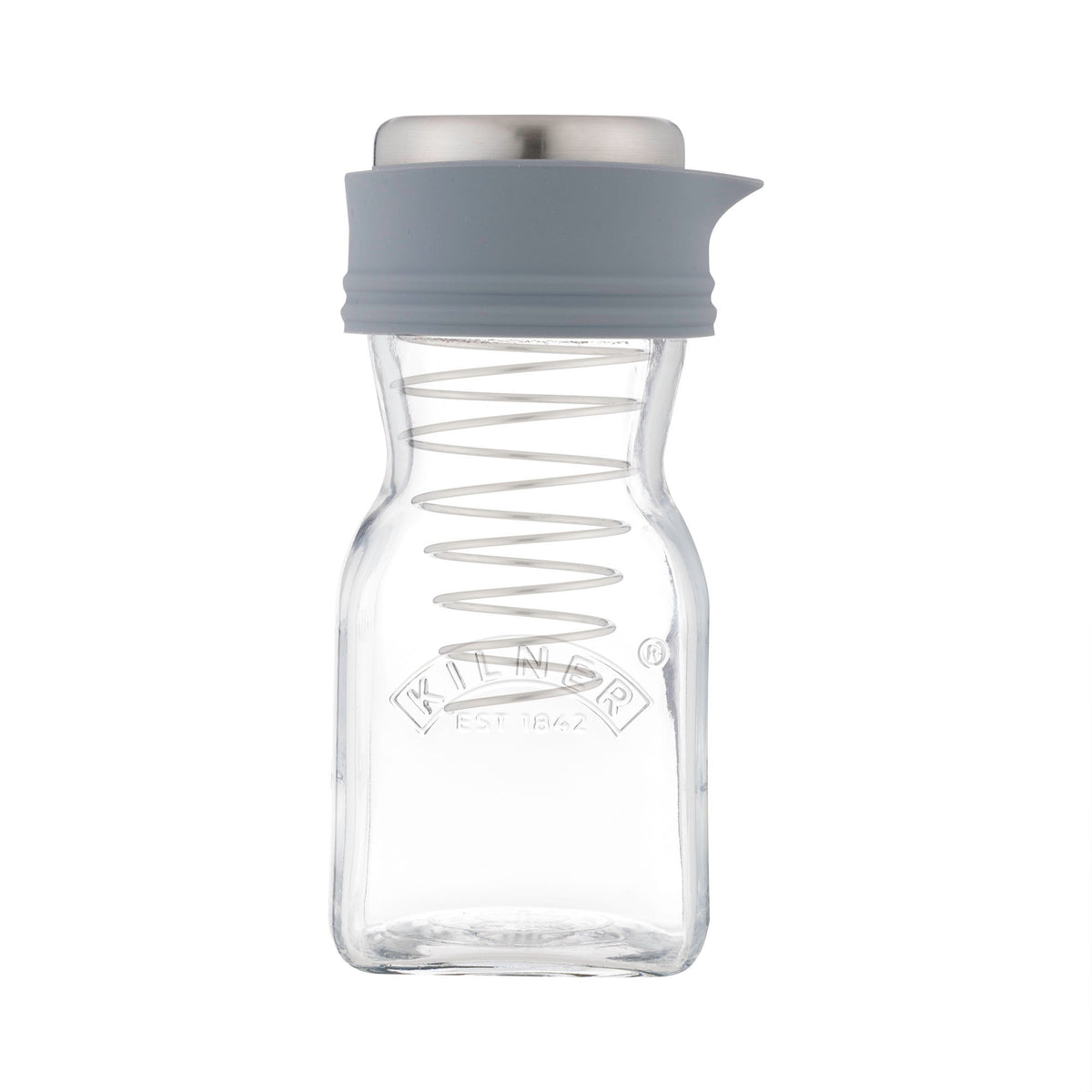 KILNER 500ml clear dressing shaker with lid and measurements for easy mixing and pouring salad dressings and sauces.