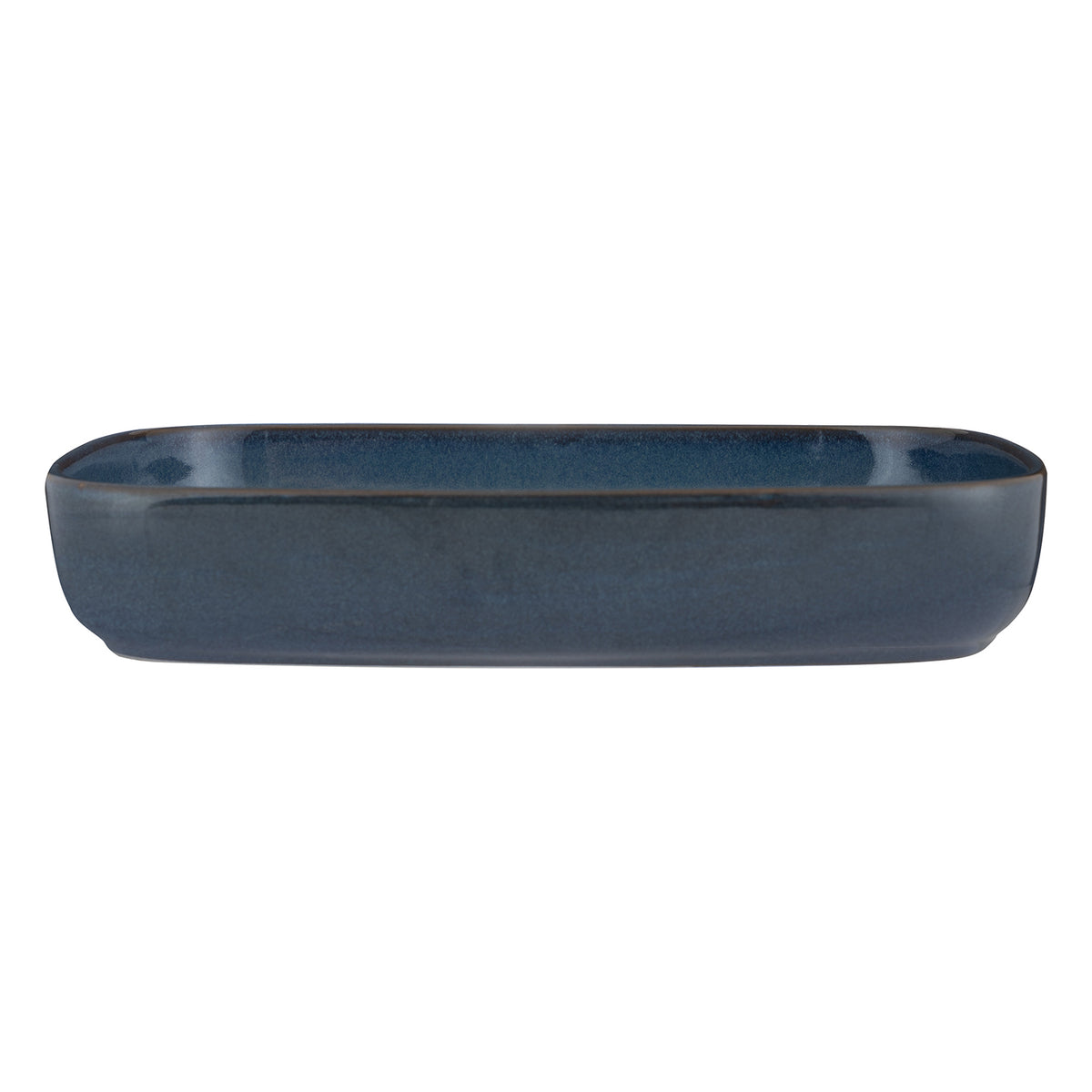 Mason Cash Rustic Charm blue baking dish, rectangular ceramic Auflaufform with a rustic design and glazed finish.