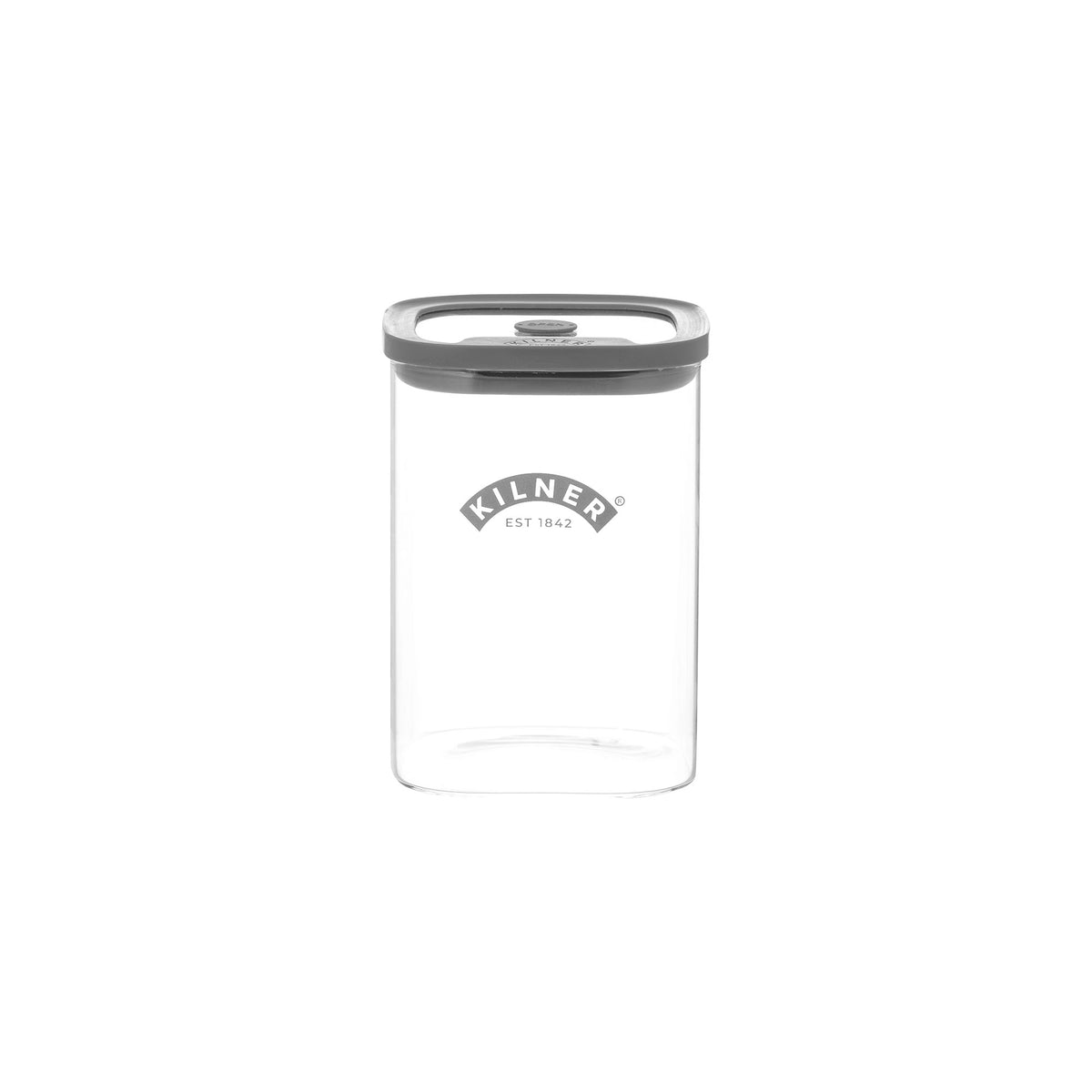 KILNER FRESH STORAGE Vorratsglas with metal lid for storing dry goods or pantry items, clear glass container for kitchen organization