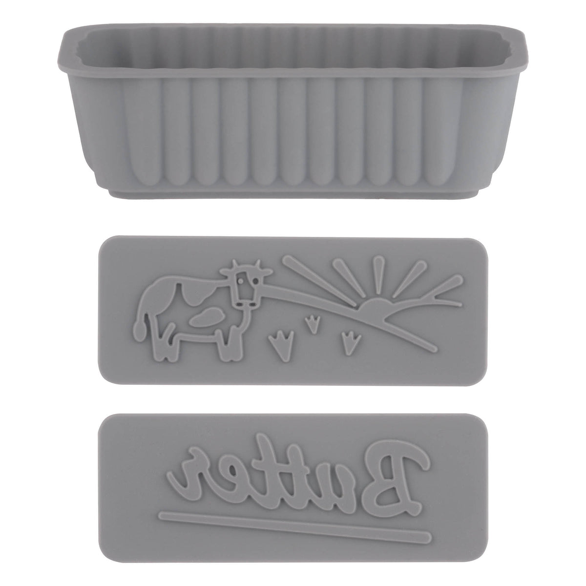 KILNER silicone butterform mold for 250g butter, flexible and non-stick, with a clear view of the product's shape and design.
