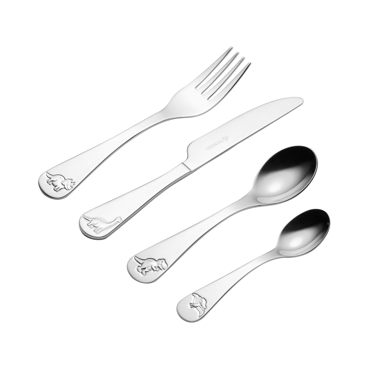 VINERS Kinderbesteck 3er-Set with stainless steel utensils for children, featuring colorful, child-friendly designs