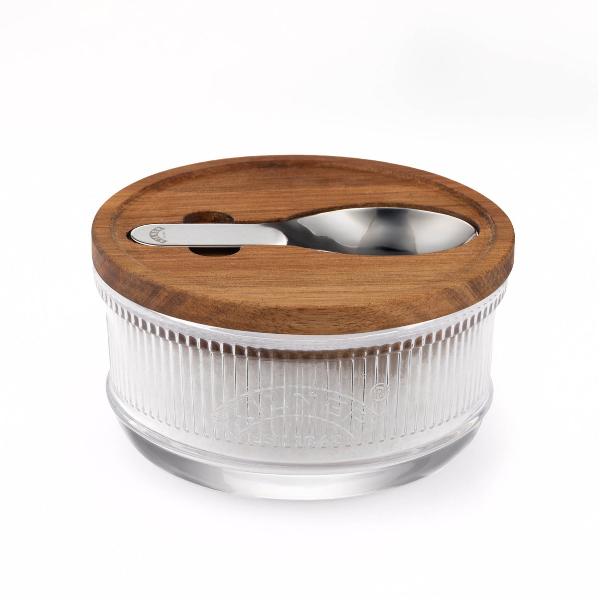 KILNER clear 350 ml spice jar with lid, transparent glass container for herbs and spices