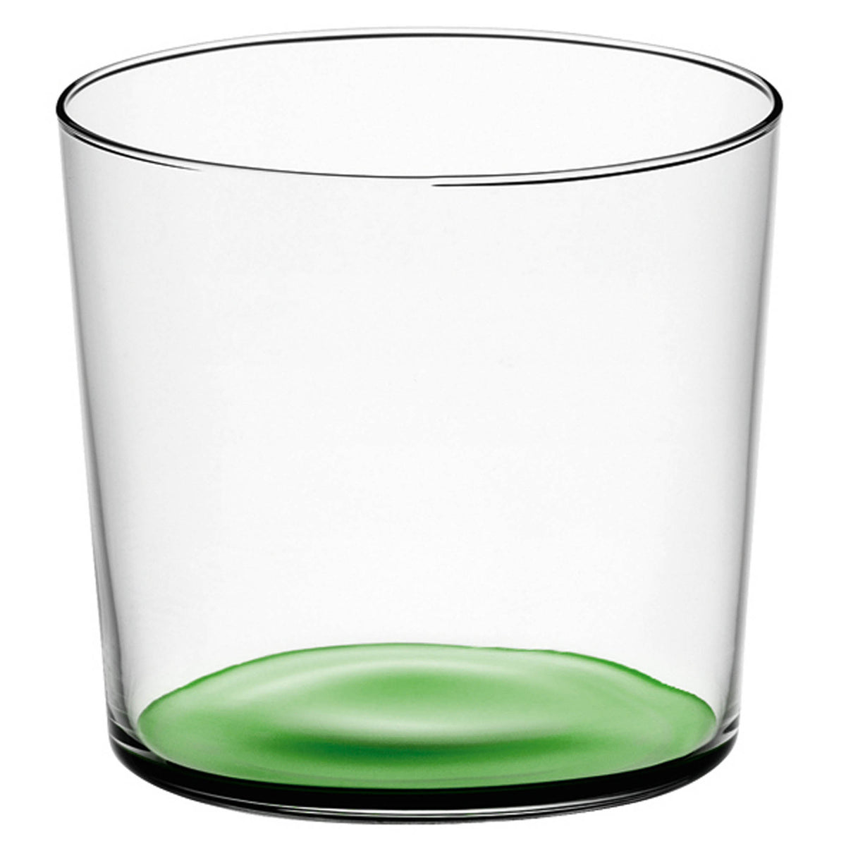 Set of four LSA Coro tumblers, 310ml leaf design, made of glass, showcasing colorful leaf patterns for stylish beverage serving.