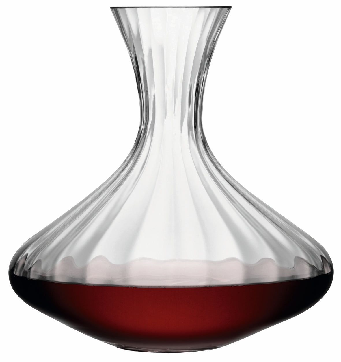 Clear LSA Karaffe Aurelia glass pitcher with a 1.8L capacity, elegant design for serving beverages.