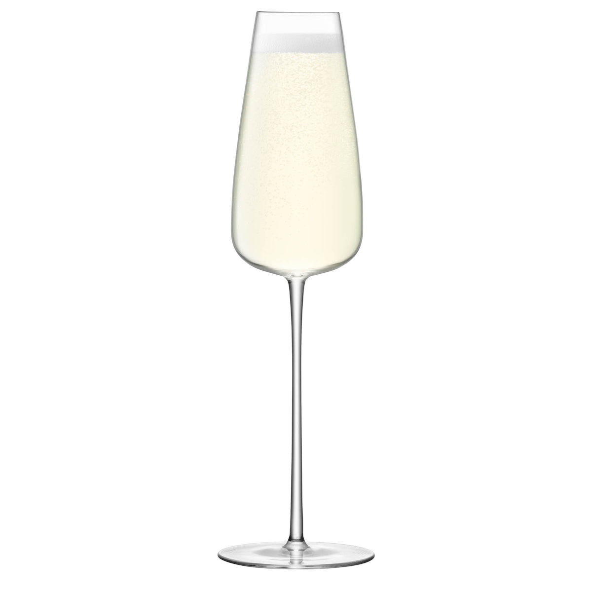 Pair of clear LSA Wine Culture champagne flutes, 330ml Sektglas for sparkling wine, elegant glassware for special occasions