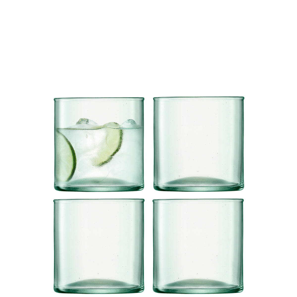 Set of four LSA CANOPY matte 350ml tumblers with sleek design, perfect for drinks and everyday use.