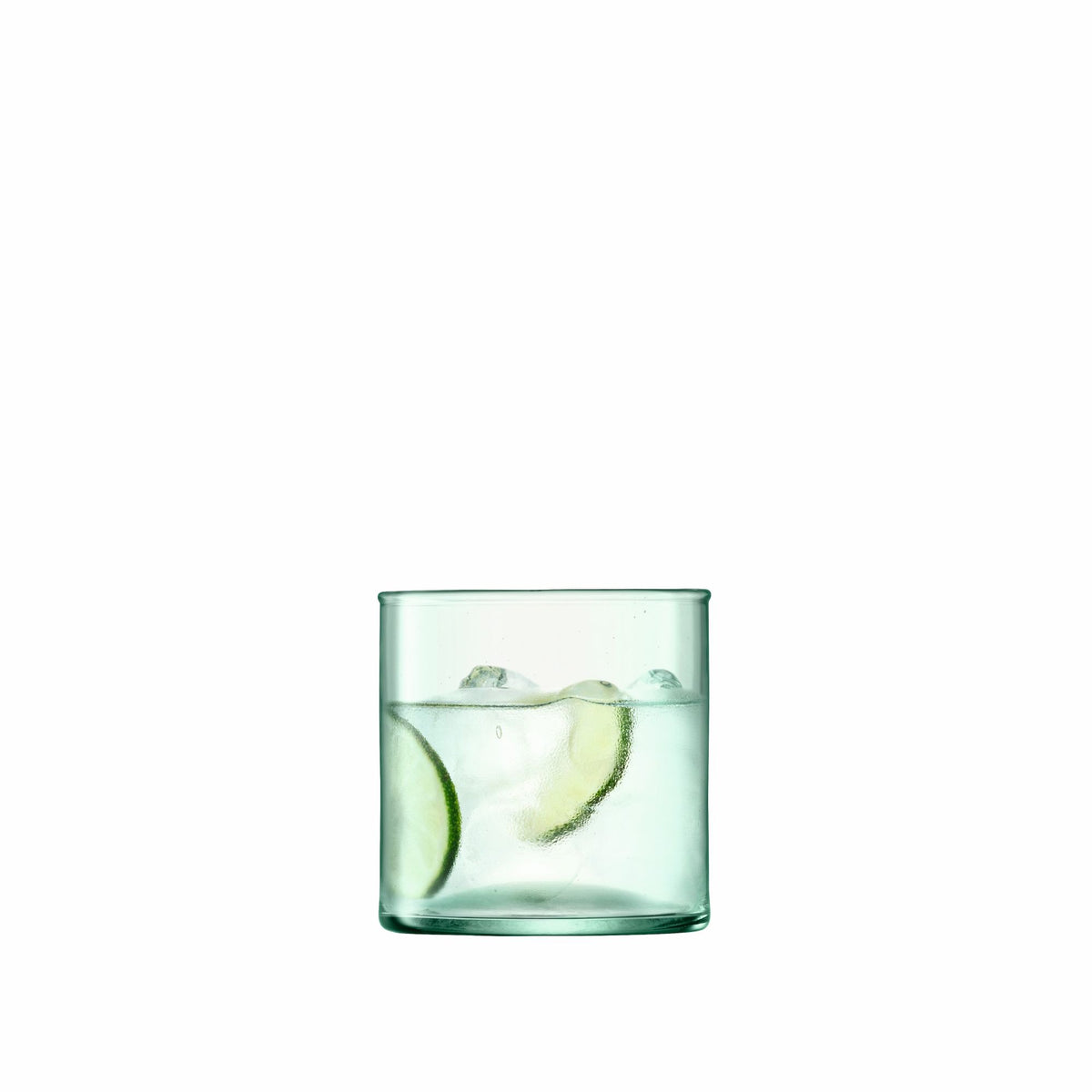 Set of four LSA CANOPY matte 350ml tumblers, stylish glass drinkware for beverages, displayed on a neutral background.