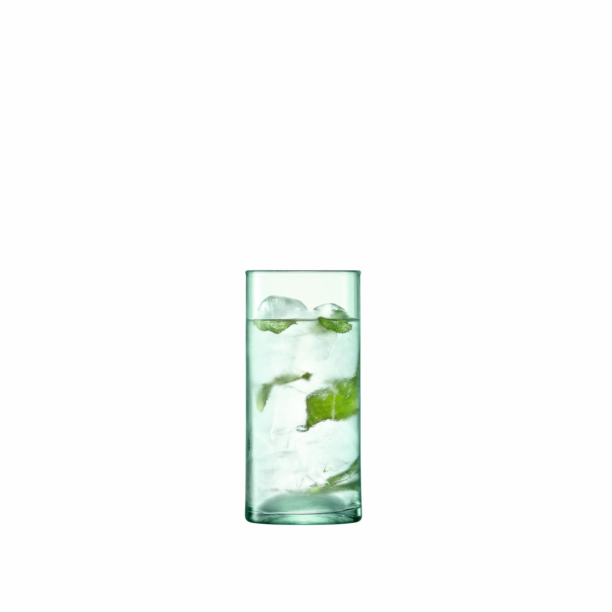 Set of four LSA Canopy matte longdrink glasses, 350ml capacity, elegant glassware for beverages.