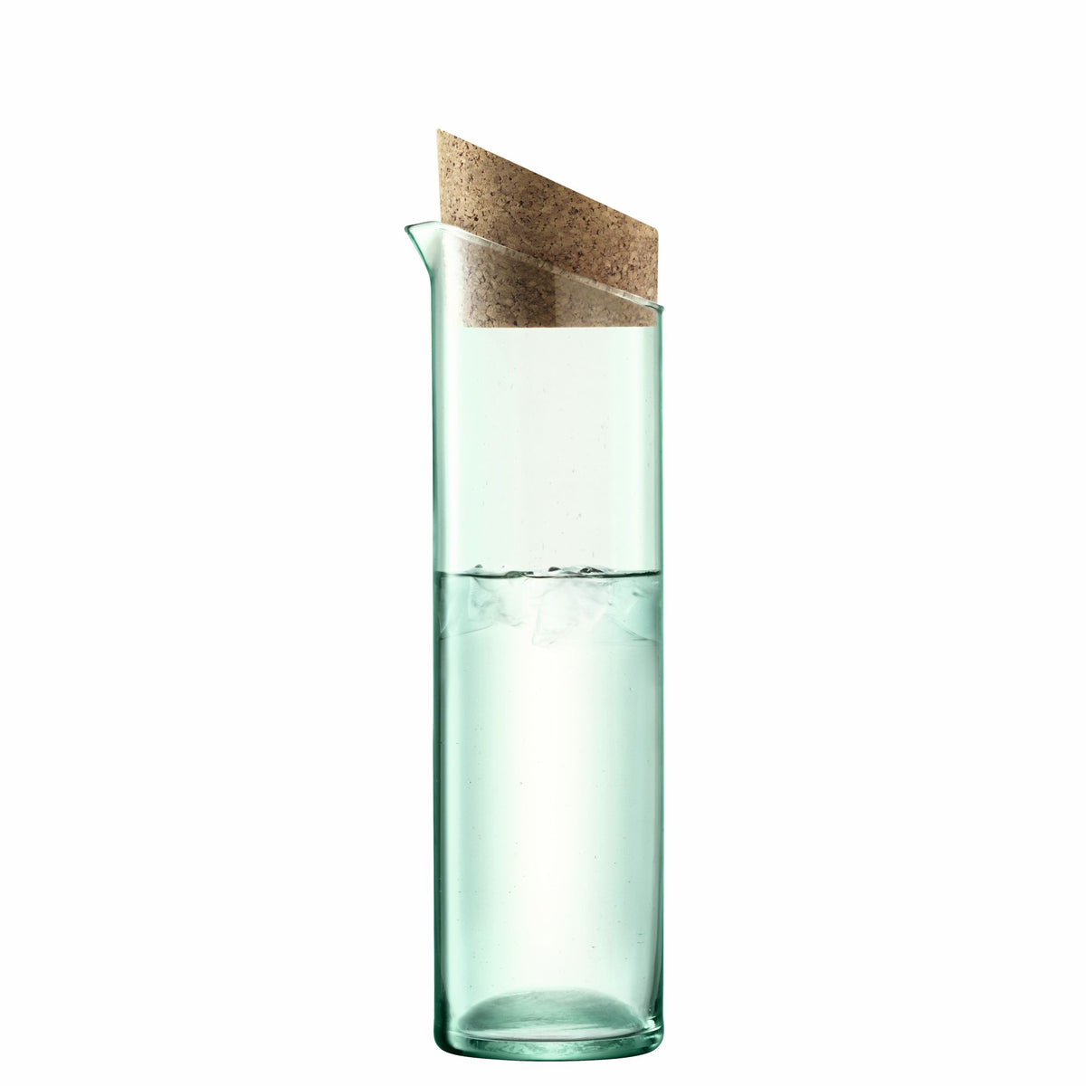 LSA Karaffe CANOPY in matte finish, 1.3L capacity, elegant glass beverage pitcher with a sleek design and clear glass body.