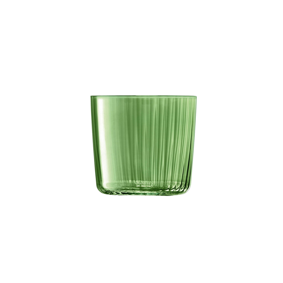 Set of four LSA Gems tumblers in assorted jade colors, 310ml capacity, stylish glass drinkware for beverages.