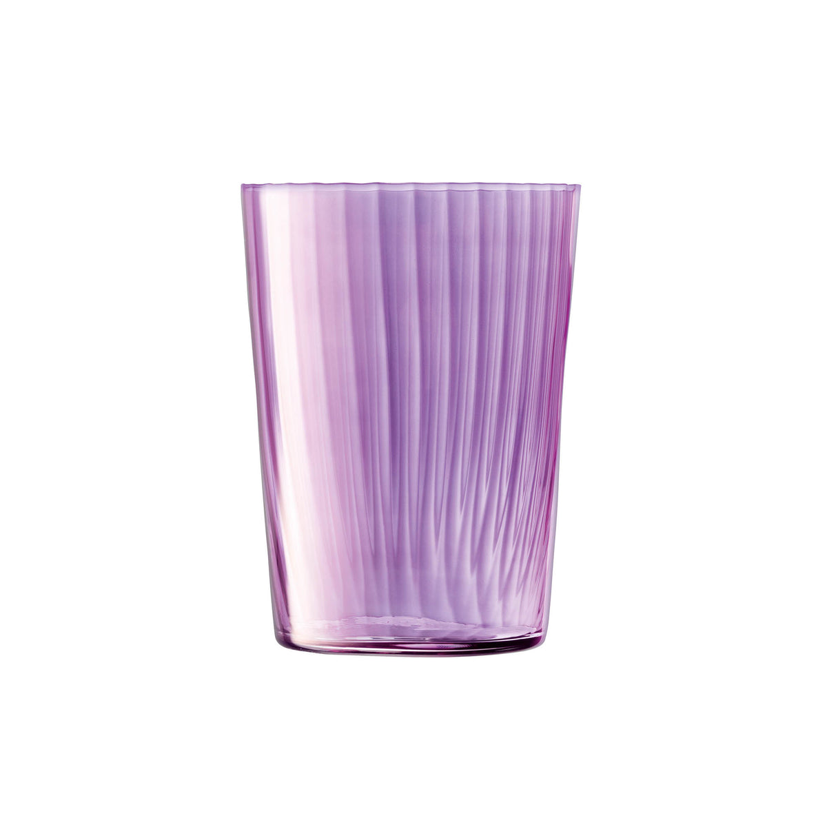 Set of four LSA Gems tumblers in 560ml with assorted garnet-colored glass, showcasing elegant, colorful drinkware.