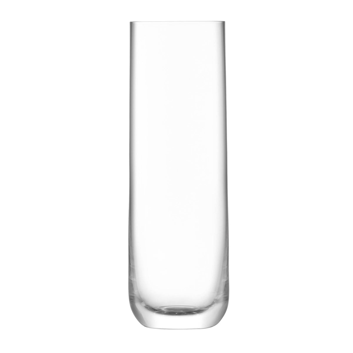 Set of four LSA Borough Highball glasses, 420ml clear longdrink glasses, designed for stylish serving and elegant presentation.