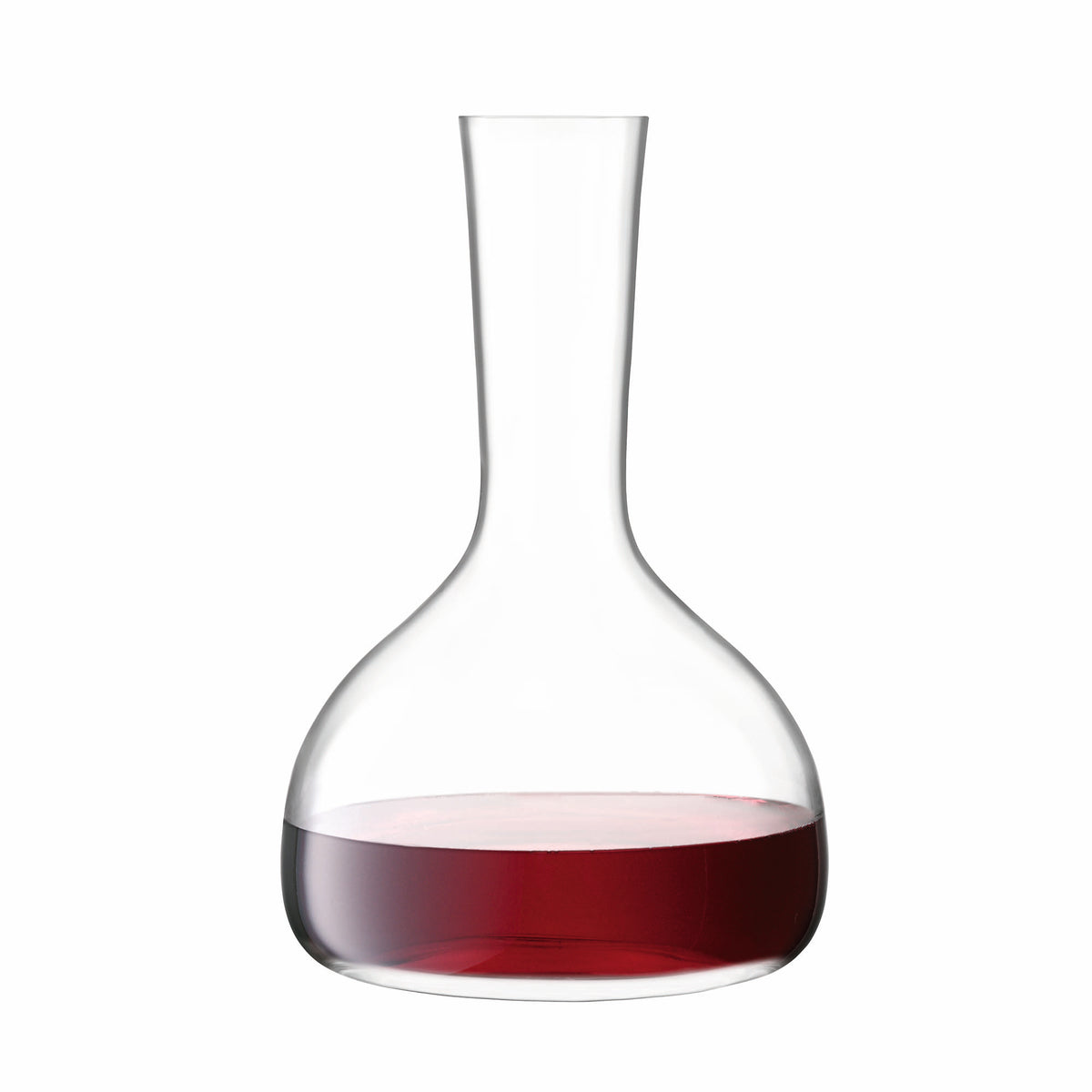 LSA Borough wine carafe 1.75L clear glass with a sleek, modern design for serving wine or water in style.