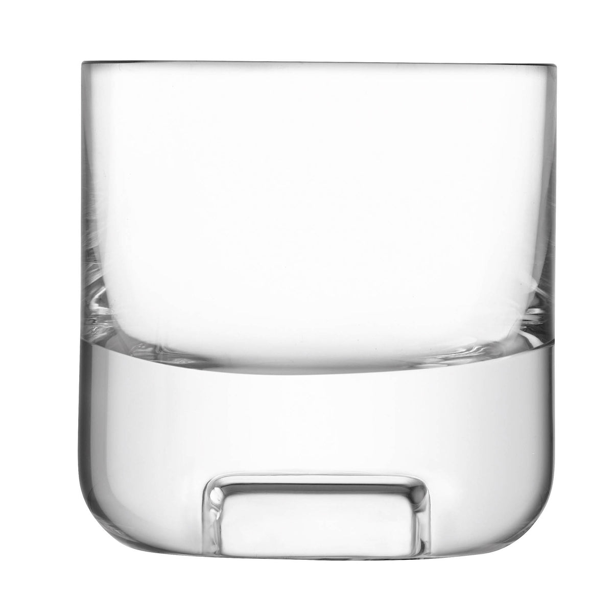Pair of clear LSA Cask Whisky Tumblers, 240ml, made of glass, designed for enjoying whisky straight or on the rocks.