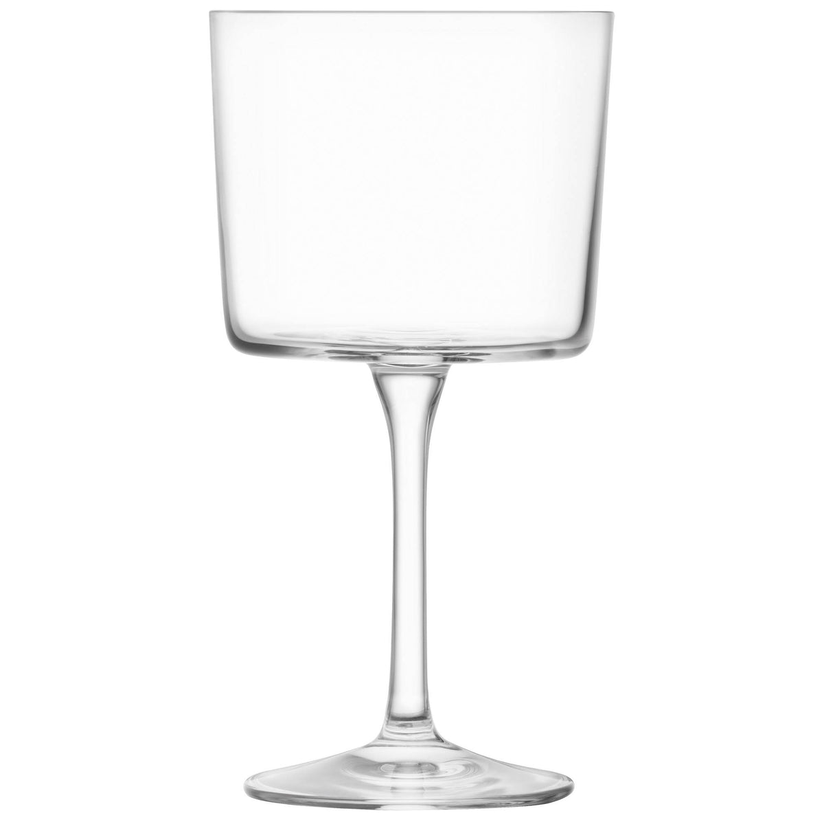Set of four clear LSA Gio wine glasses, 250ml, with elegant design, perfect for serving wine in a stylish way.
