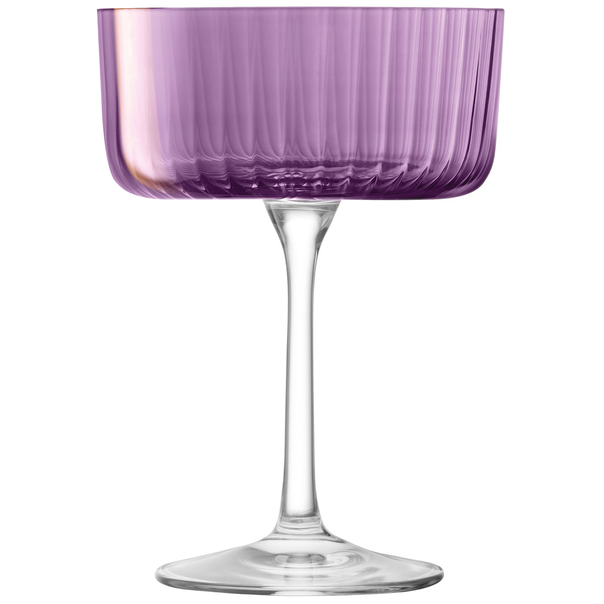 LSA GEMS cocktail glasses in berry color, 230ml capacity, set of four, elegant glassware for cocktails and drinks.