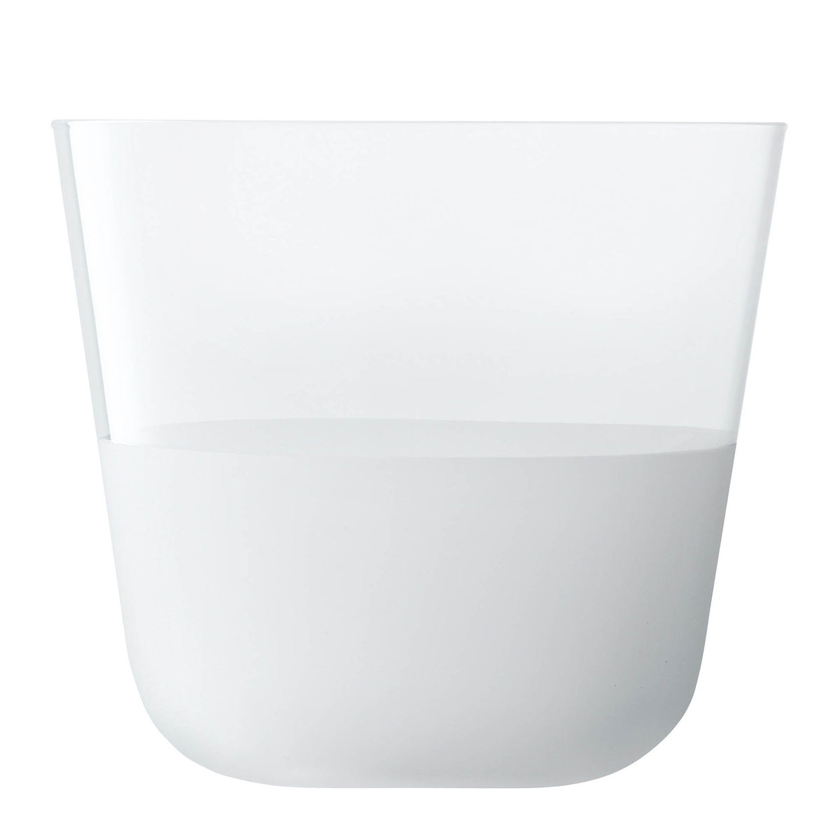 Set of two LSA Tumbler ARC CONTRAST in white, 260ml capacity, stylish glass drinkware for everyday use.
